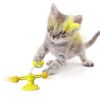 Cat Pet Toy Spinning Ball Feather 360 Free Rotating, Multifunctional Rotating Turntable Spring Man Cat Toy, Interactive Feather & Suction Cup