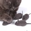 Simulated Mouse Cat Toy For Dog & Cat; Cat Play Toy; Interactive Cat Toys; pack of 3; Random Color; 5.4*1.1in