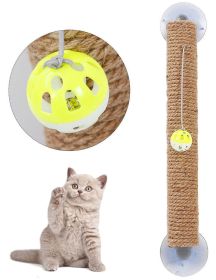 Pet Life 'Stick N' Claw' Sisal Rope and Toy Suction Cup Stick Shaped Cat Scratcher