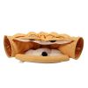 Cat's Telescopic Tunnel Cushioned Bed Pet Nest Teasing Balls Zipper Connection Feline Supplies, Yellow