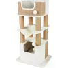 XXL 43-in Cat Tower, Sisal Scratching Posts, Cat Tree with Plush Condo, Cushions, Dangling Cat Toys, Brown