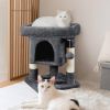 23.5in Cat Tree Tower, Cat Condo with Sisal-Covered Scratching Posts, Cat House Activity Center Furniture for Kittens, Cats