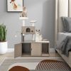 2-in-1 Modern Cat Tower with Litter Box Enclosure for Indoor Cars