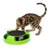 Interactive Cat Toys for Indoor Cats Green Spinning Interactive Cat Toy 0.5 Lb Plastic Interactive Kitten Toys 360 Degrees Moving Cat Toy Mouse with S