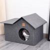 Outdoor Cat Houses Winter Warm Cat Bed Sleeping House Waterproof Weatherproof Insulated Feral Houses For Outdoor Puppy Shelter