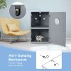 2-tier Litter Hidden Cat House With Anti-toppling Device