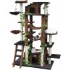 Cat Tree Scratcher 77-Inch 6 Levels for Cats Trees Brown/Black Pet Cats Indoor Toy Cats Supplies