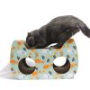 Cat Scratching Posts Cat Scratch Pad Cat Scratcher with Catnip Cat Toy Scratch Board Lounge Corrugated Cardboard with Natural Catnip Bell Ball Toy