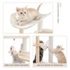 (Do Not Sell on Amazon) Multi-Level Cat Tree Modern Cat Tower Wooden Activity Center with Scratching Posts Beige