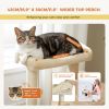 31.5" Cat Tree Cat Tower with Dual Large Condos for Kittens and Medium Size Cats,Beige