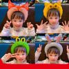 20pcs Cute Animal Tiara Headband Balloon Frog Panda Fox Tiger Cat Baby Shower Kids Toy Happy Birthday Wedding Party Decoration