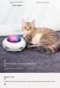 Gravitational companionship can automatically tease the cat feathers and the cat can automatically take away the hair UFO intelligent pet toy