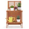 Foldable outdoor garden potted plant platform