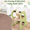 2-Tier Modern Cat Tree for Indoor Cats with Rotatable Sisal Scratching Ball