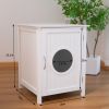 clearance sale Litter box shell, hidden litter box furniture cabinet, indoor cat room side table, large pet box bedside table, litter box toilet