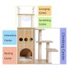 (Do Not Sell on Amazon) Modern Wooden Cat Tree Multi-Level Cat Tower With Fully Sisal Covering Scratching Posts