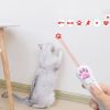 Laser Pointer Interactive Cat Chase Toy; USB Rechargeable Red Laser Light Pointer Training Tool