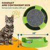 Interactive Cat Toys for Indoor Cats Green Spinning Interactive Cat Toy 0.5 Lb Plastic Interactive Kitten Toys 360 Degrees Moving Cat Toy Mouse with S