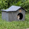 Outdoor Cat Houses Winter Warm Cat Bed Sleeping House Waterproof Weatherproof Insulated Feral Houses For Outdoor Puppy Shelter