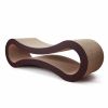 FluffyDream Cat Scratcher Cardboard, Scratching Pad House Bed Furniture Protector, Infinity Shape, Curved