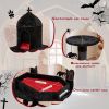 Tree for Cats Trees Multi Story Large Furniture 55 Inch Cat Tower With Coffin Bed and Cat Climbing Frame Pet Gothic Style Home