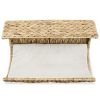 Cat Bed with Cushion Water Hyacinth 14.6"x7.9"x7.9"