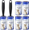 RAINBEAN Lint Rollers For Pet Hair Extra Sticky, 540 Sheets 6 Refills Lint Roller With 2 Upgrade Handles