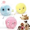 pack of 3; Cat Fluffy Toys Interactive Ball Catnip Cat Training Toy; Pet Playing Ball Squeaky Torch Sound Toy