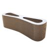 Cat-eyed Cat Scratcher and Lounge, Protect Furniture, Functional, Original Wood Color