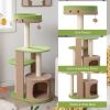 5-Tier Modern Cat Tree Tower for Indoor Cats with Sisal Scratching Posts