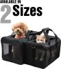 ScratchMe Pet Travel Carrier Soft Sided Portable Bag for Cats, Small Dogs, Kittens or Puppies, Collapsible, Durable, Airline Approved, Travel Friendly