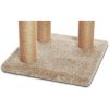 Cat Tree Indoor Climbing Activity Tower with Scratching Posts, multi-level, Large, 17.7" x 45.9", Beige