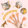 6 Pack Mini Hands for Cats, Tiny Hands for Cats, Crossed Cat Mini Hands