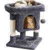 23.5in Cat Tree Tower, Cat Condo with Sisal-Covered Scratching Posts, Cat House Activity Center Furniture for Kittens, Cats