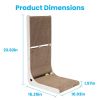 Indoor L Shaped Cat Scratcher with Cat Interactive Toy Cardboard 23.62in High Lounge Bed