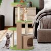 5-Tier Modern Cat Tree Tower for Indoor Cats with Sisal Scratching Posts