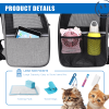 FluffyDream Pet Carrier Backpack for Large/Small Cats and Dogs, Puppies, Safety Features and Cushion Back Support for Travel, Hiking, Outdoor Use