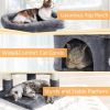 23.5in Cat Tree Tower, Cat Condo with Sisal-Covered Scratching Posts, Cat House Activity Center Furniture for Kittens, Cats