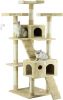 Go Pet Club 72" Tall Extra Large Cat Tree Kitty Tower Condo Cat House for Large Indoor Cats Play Scratch Hide Climb Activity Fur