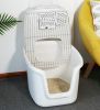 Top Entry Cat Litter Box with Perforated Cover and Scoop, New Cat Litter Drawer Cat Toilet Fully Secured Litter Box, Cats Jump in Entry Dome