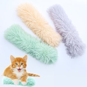 1Pc Plush Cat Pillow; Contains catnip and ringing paper; cat chew toys (Color: Orange)