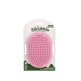 Dog Bath Brush Dog Grooming Brush, Pet Shampoo Bath Brush Soothing Massage Rubber Comb Silicone Grooming And Shedding Brush For Dogs Cats (Color: pink)