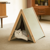 Mewoofun Pet Portable Folding Tent Cat Hammock House Easy Assembly for Dog Cat