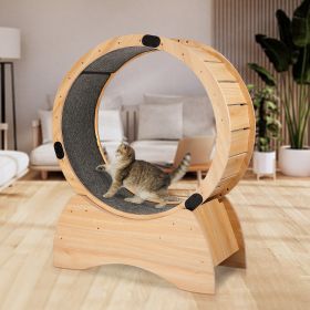 Cat Exercise Wheel ‚Äì Running, Spinning, and Scratching Fun, Cat Treadmill with Carpeted Runway, Kitty Cat Sport Toy (Color: as Pic)