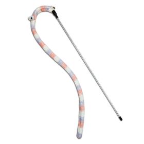 Touchcat Worm-Tail Designer Wand Cat Teaser (Color: pink)