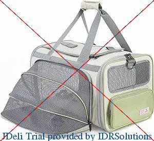 Cat, Dog Carrier , Soft Sided Collapsible Pet Travel Carrier, Foldable Pet Travel Bag, Protable, Comfortable, Cat Carrier (Color: Beige and Tea Green)