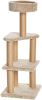 Basics Cat Tree Indoor Climbing Activity Tower with Scratching Posts, Large, 17.7" x 45.9", Beige