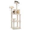 Multi-Level Cat Tree Cat Tower for Indoor Cats with Sisal-Covered Scratching Post Cozy Cat Condo Cat Hammock and Wide Top Perch