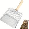 Cat metal litter scoops filter small feces Litter filters Oversized dog litter scoops can cope with different sizes of feces small and large holes The