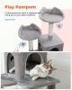 Multi-Level Cat Tree Cat Tower for Indoor Cats with Sisal-Covered Scratching Post Cozy Cat Condo Cat Hammock and Wide Top Perch